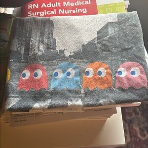 White Graphic T-Shirt with Cityscape Design